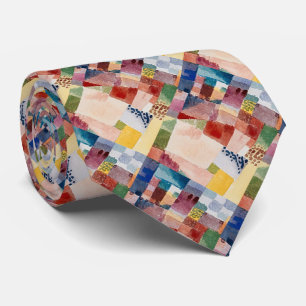 Gravata Elegância Moderna: Paul Klee Hammamet Art Necktie