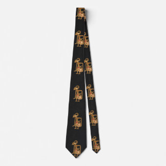 Gravata Elegant Black Neck Tie with Arjuna Image
