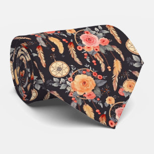 Gravata Elegant Boho floral caçador de sonhos