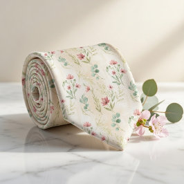 Gravata Elegant Botanical Spring Floral