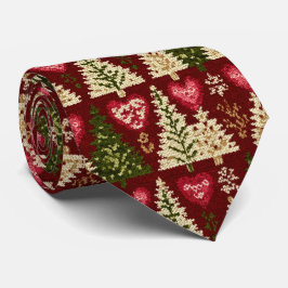 Gravata Elegant Festive Christmas Tree Pattern