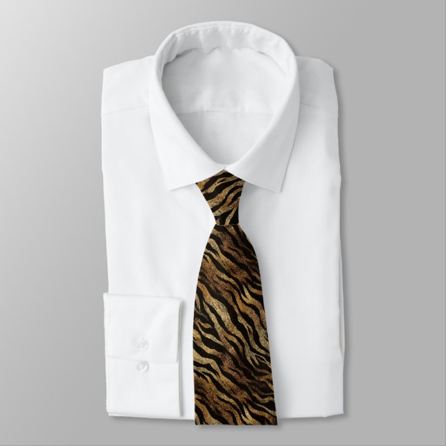 Gravata Elegant Graduation Gifts For Him Tiger Skin (Amarrado)