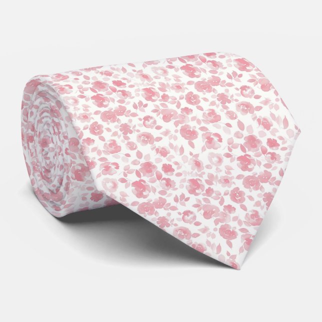 Gravata Elegant Pink Tie for Weddings and Formal Events (Rolled)
