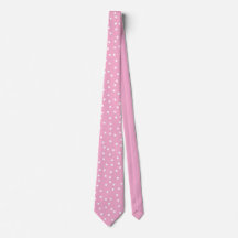 Elegant Pink White Polka Dots Groom Gift  
