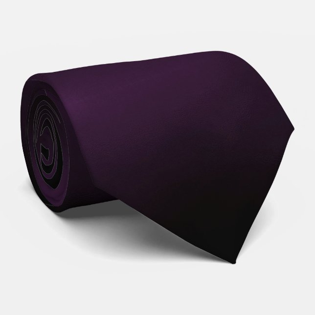 Gravata Elegant Plum to Black Gradient  (Rolled)