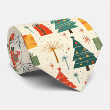 Elegante Árvore de Natal e Padrão de Presentes 