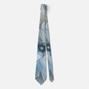 Gravata Elegante Beleza Arte Fractal Abstrata Moderna Flor