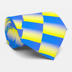 Gravata Elegante Blue e Amarelo Ucrânia inspiraram paz