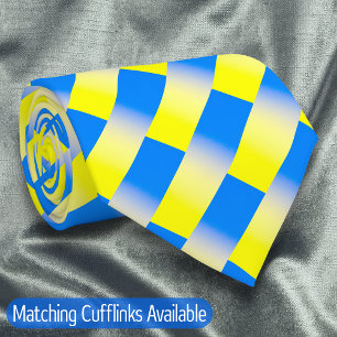 Gravata Elegante Blue e Amarelo Ucrânia inspiraram paz