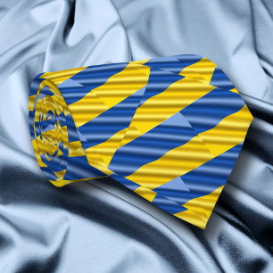 Gravata Elegante Blue e Amarelo Ucrânia inspiraram paz