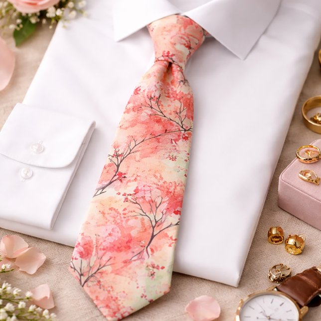 Gravata Elegante Cherry Blossom Tie (Criador carregado)