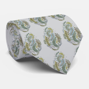 Gravata Elegante com Estampa em Verde