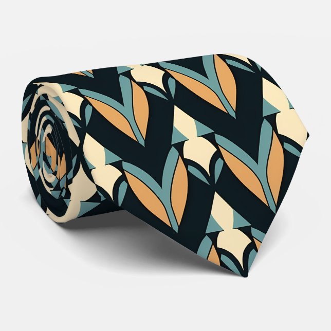 Gravata Elegante de deco de arte (Rolled)