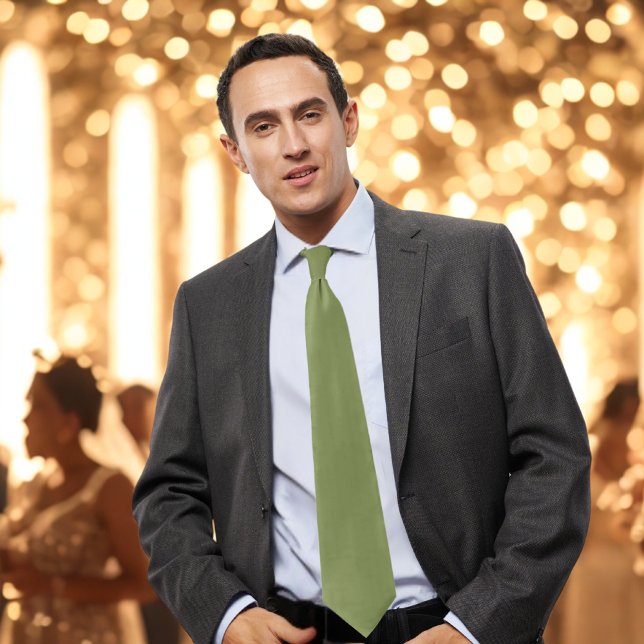 Gravata Elegante Moss Green Tie (Criador carregado)