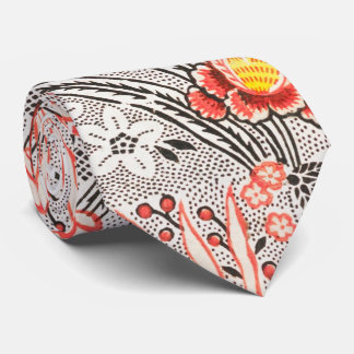 Gravata Elegante paisley Cinza de padrão floral e rosa