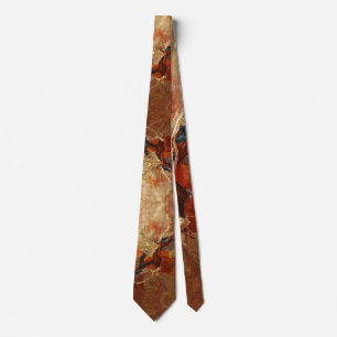 Gravata Elegante Riqueza Cobre Pátina Dourado Metálico