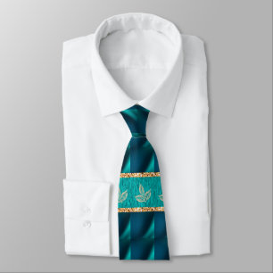 Gravata Elegante Teal Moderno
