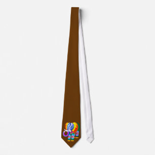 Gravata Elephant Rainbow Colour Tie