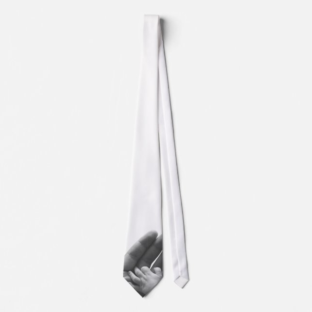 Gravata Em Daddys Hands Men's Tie (Frente)