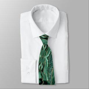 Gravata Emerald Green Dourado Neck