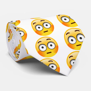 Gravata Emoji embaraçado com o laço nivelado dos mordent