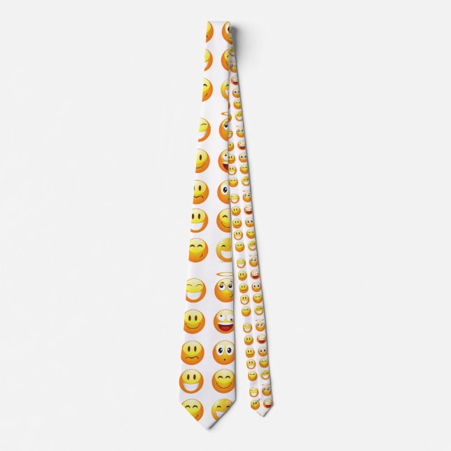Gravata emojis mens necktie menswear (Frente)