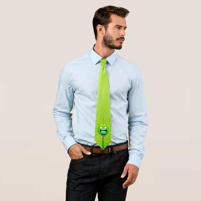 Gravata Emote Face Neck Tie (In Situ)