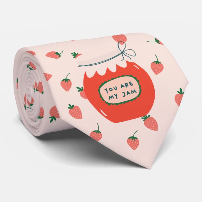 Gravata Emperramento Red Strawberry (Rolled)
