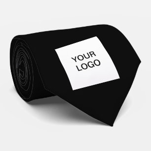 Gravata Empresa de logotipo personalizado Black Business C