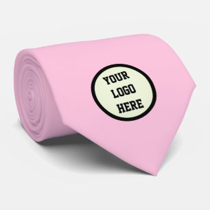Gravata Empresa de logotipo personalizado Empresa rosa par