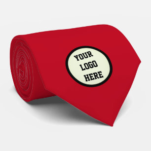 Gravata Empresa de logotipo personalizado Red Business Cor