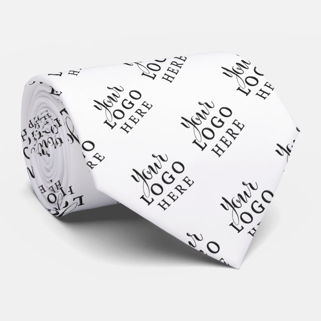 Gravata Empresa personalizada Logotipo marca empresa (Rolled)