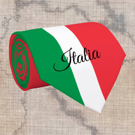 Gravata Empresas italianas Flag & Italy, adeptos de viagem