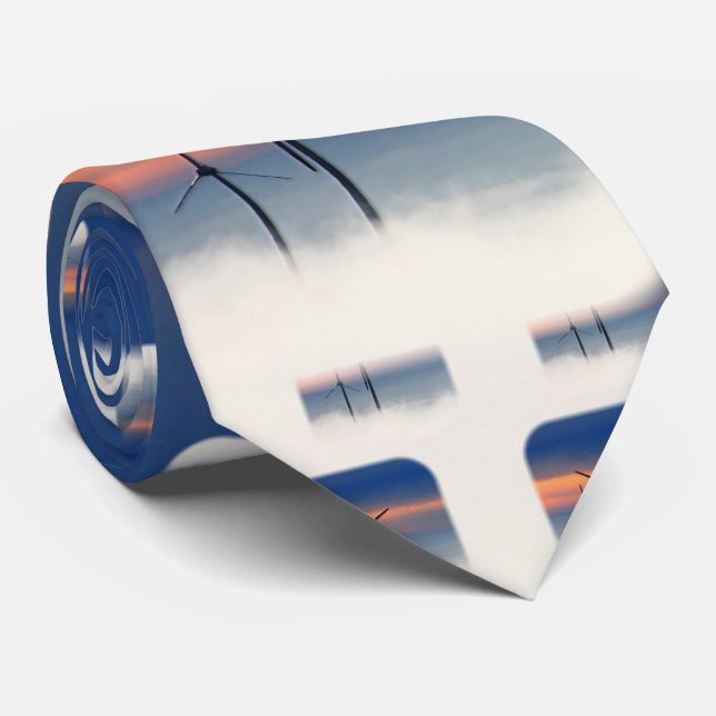 Gravata Energia do alternativo - Energia eólica nas nuvens (Rolled)