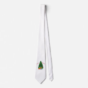 Gravata Enfeites de Natal da Árvore Scottie