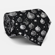 Enfeites de natal na Arte em Linha Preta e Branca