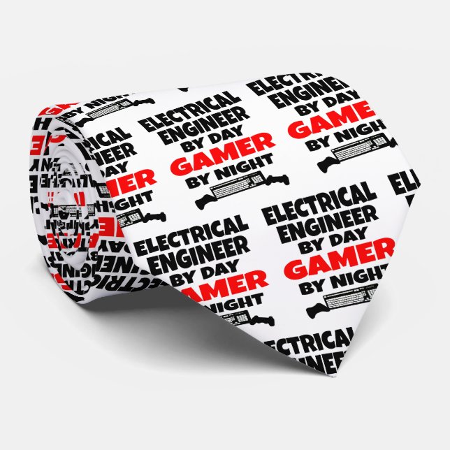 Gravata Engenheiro Elétrico Adora Reproduzir Videos games (Rolled)