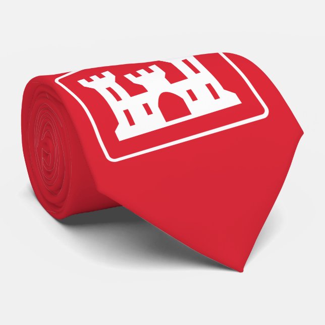 Gravata ENGENHEIROS militares do DOD (Rolled)