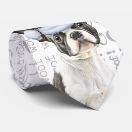 Gravata Engraçado Boston Terrier Christmas Dog Lover