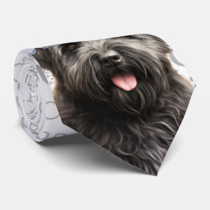Gravata Engraçado Bouvier des Flandres Cachorro de Natal