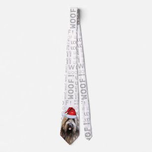 Gravata Engraçado Briard Shepherd Natal Lover