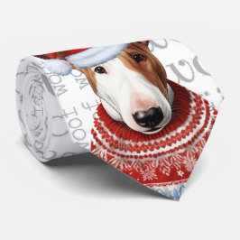 Gravata Engraçado Bull Terrier Christmas Dog Lover
