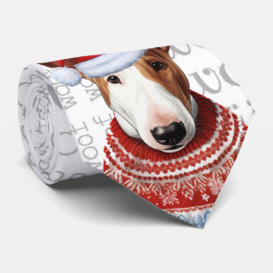 Gravata Engraçado Bull Terrier Christmas Dog Lover