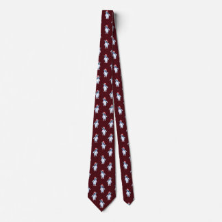 Gravata Engraçado Burgundy Penguin Tie para Amantes de os