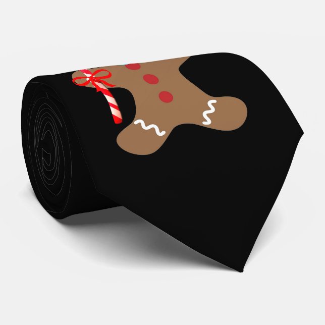 Gravata Engraçado Carinha de Natal Encantada Máscara Papai (Rolled)