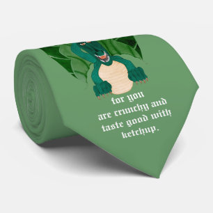 Gravata Engraçado Dragon