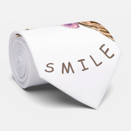 Gravata Engraçado Girafa, língua para fora e Piscar os olh