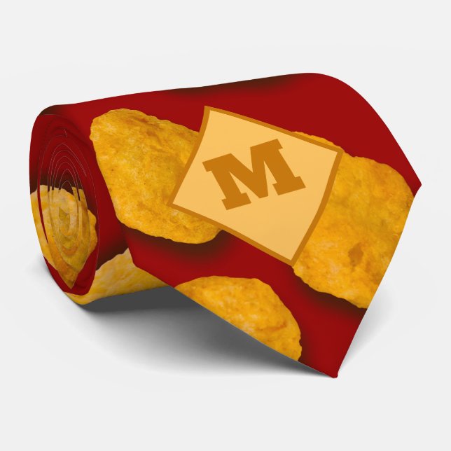 Gravata Engraçado Monograma De Pólvora De Padrões De Pólve (Rolled)