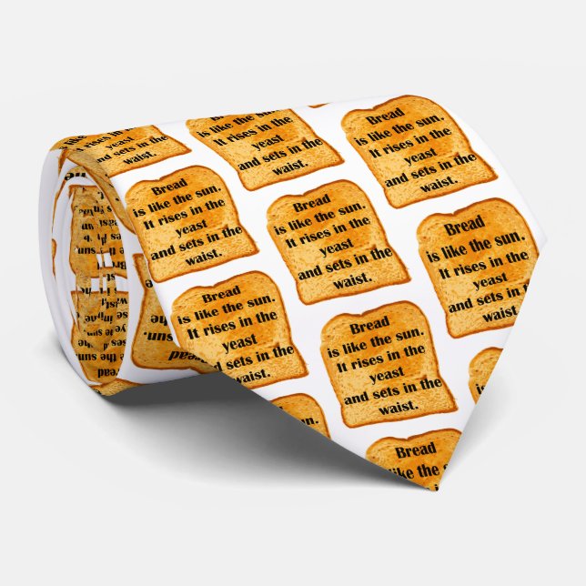 Gravata Engraçado. Pão é como o sol. (Rolled)