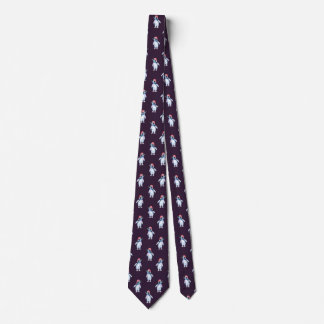 Gravata Engraçado Tie Pinguim Roxo para Amantes de os anim